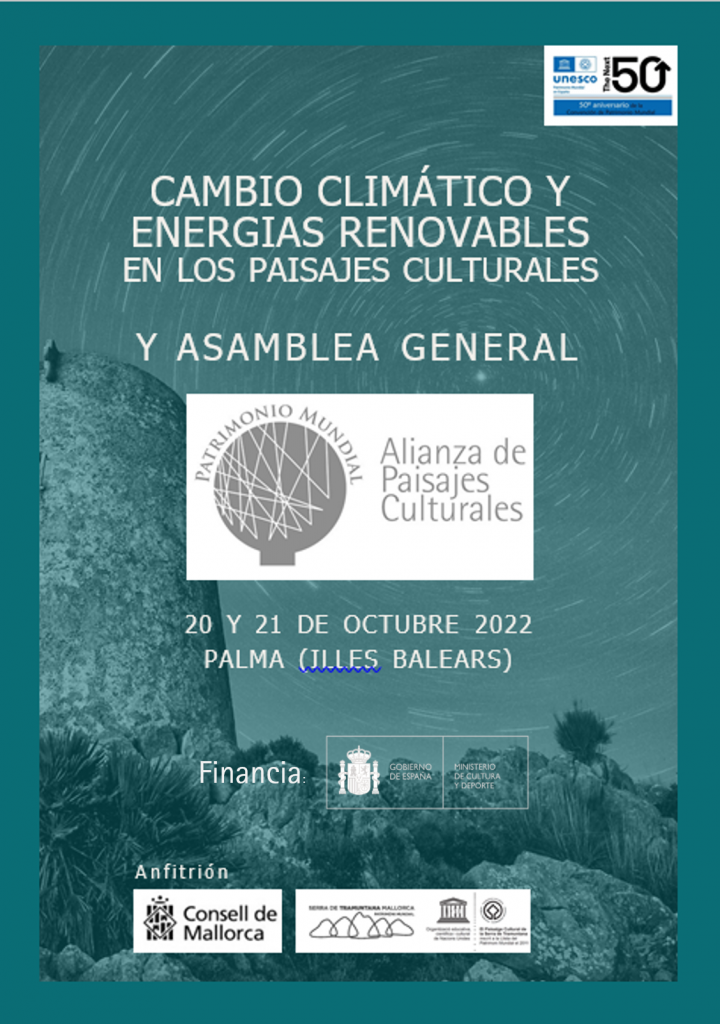 II Taller Alianza de Paisajes Culturales: Cambio Climático y Energías Renovables en los Paisajes Culturales